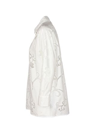White Embroidered poplin shirt SEMI COUTURE | S6SL05A030
